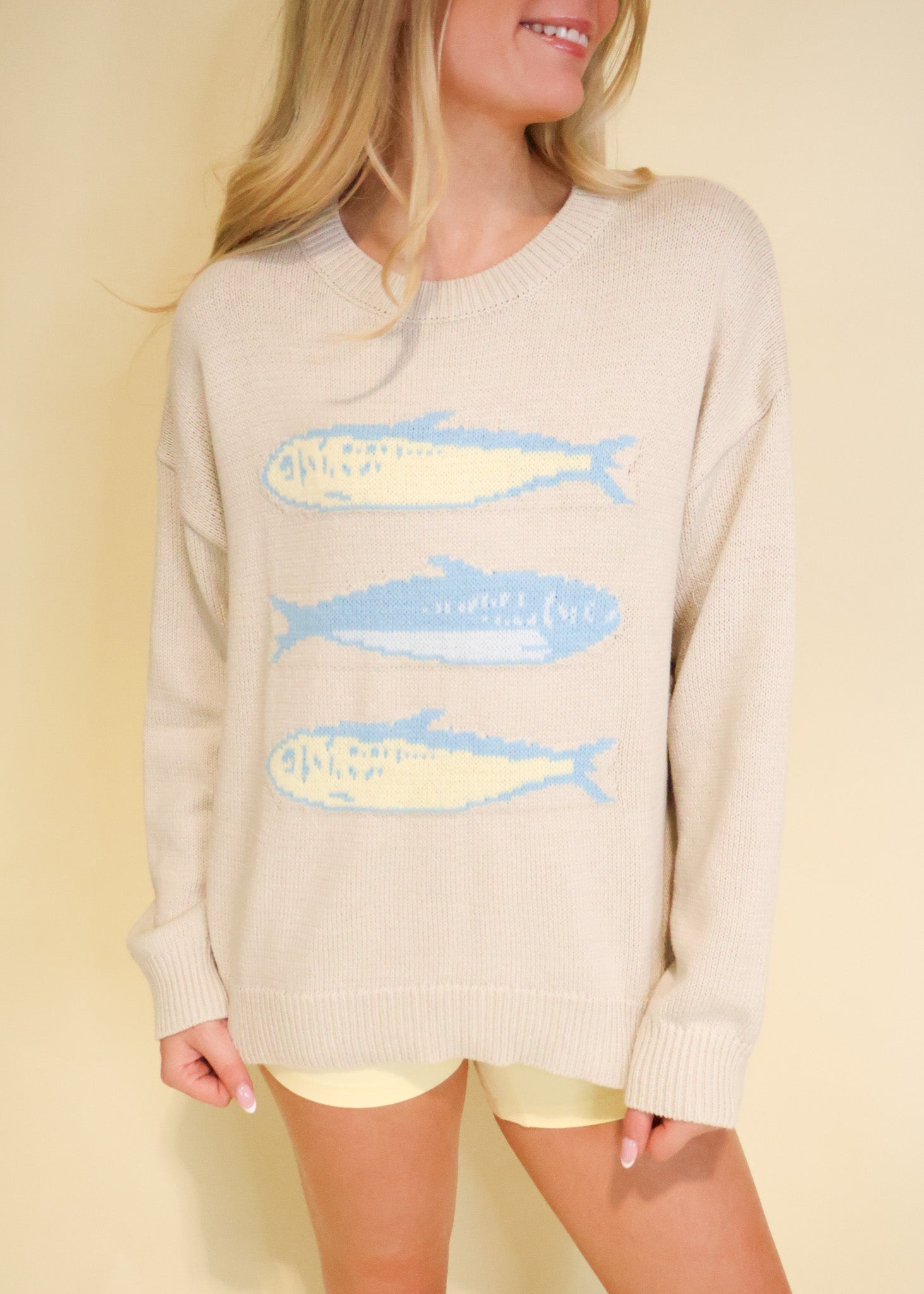 Sardines Graphic Sweater