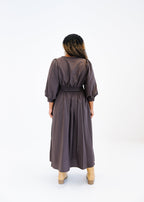 Charlotte Zip-Front Midi Dress