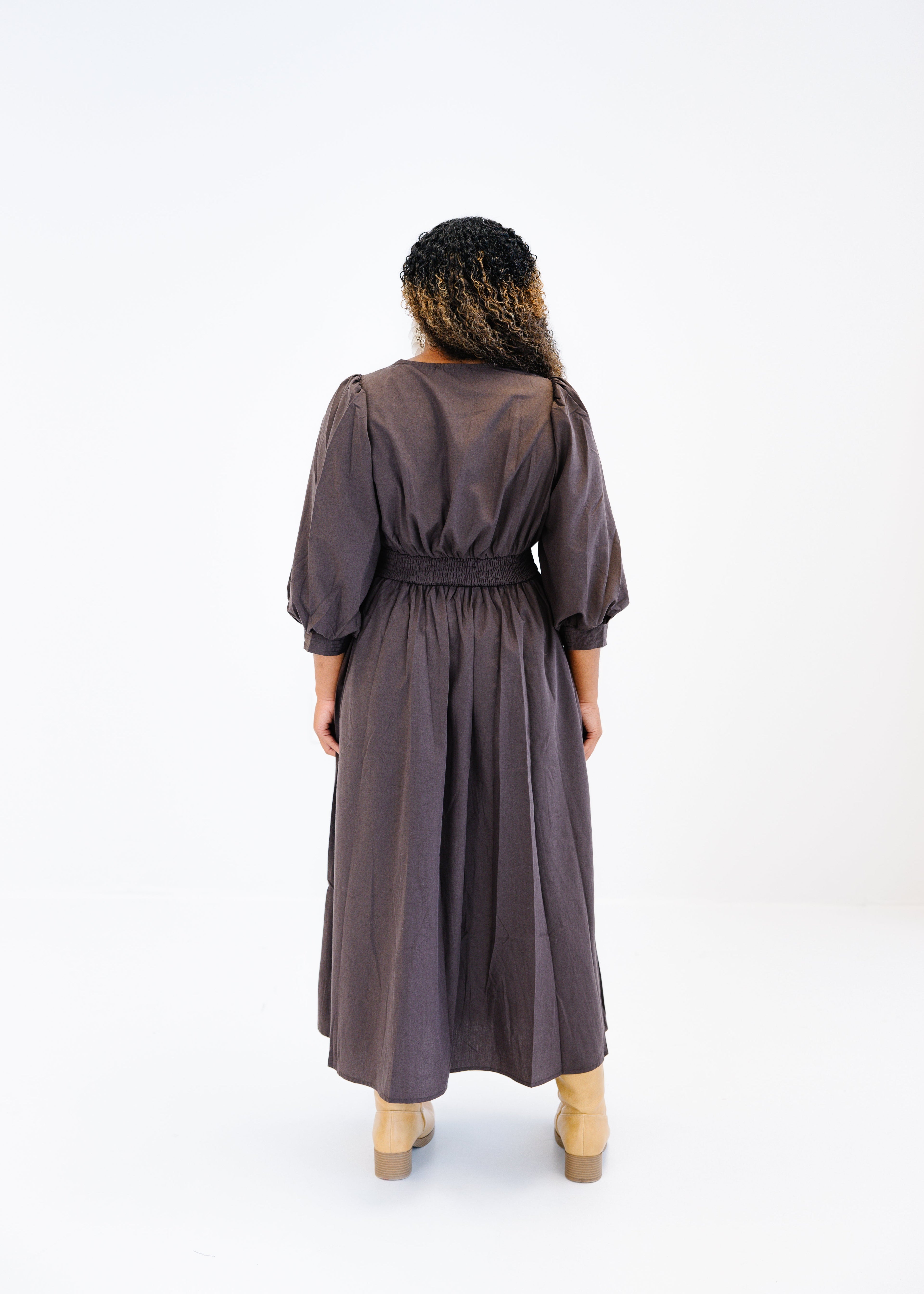 Charlotte Zip-Front Midi Dress