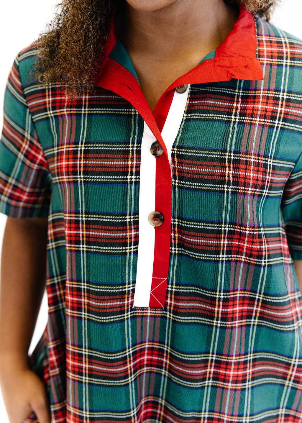 Blaire Plaid Shirt Dress