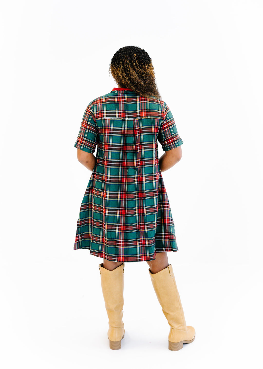 Blaire Plaid Shirt Dress