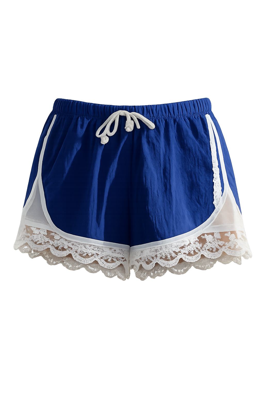 Isla Casual Lace‑Trim Shorts