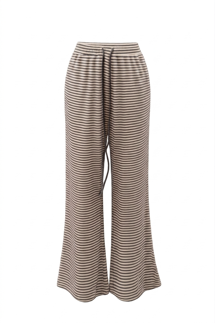 Delphine Brushed Long Striped Pant
