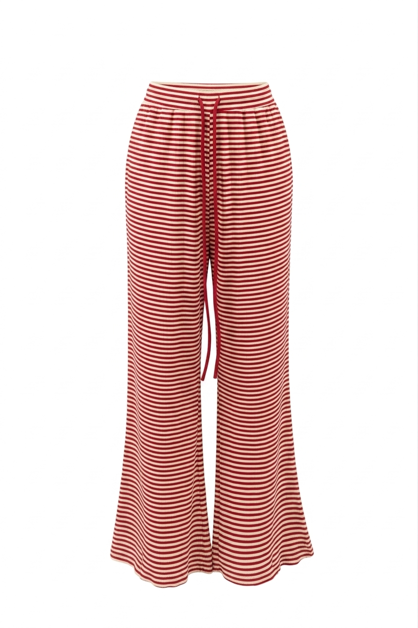 Delphine Brushed Long Striped Pant