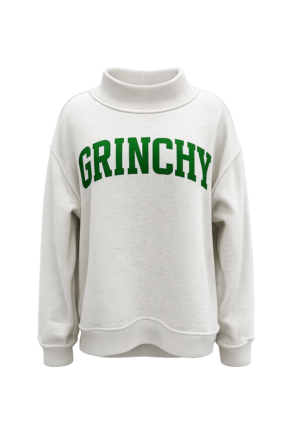 Grinchy & Naughty Mock Neck Sweatshirt