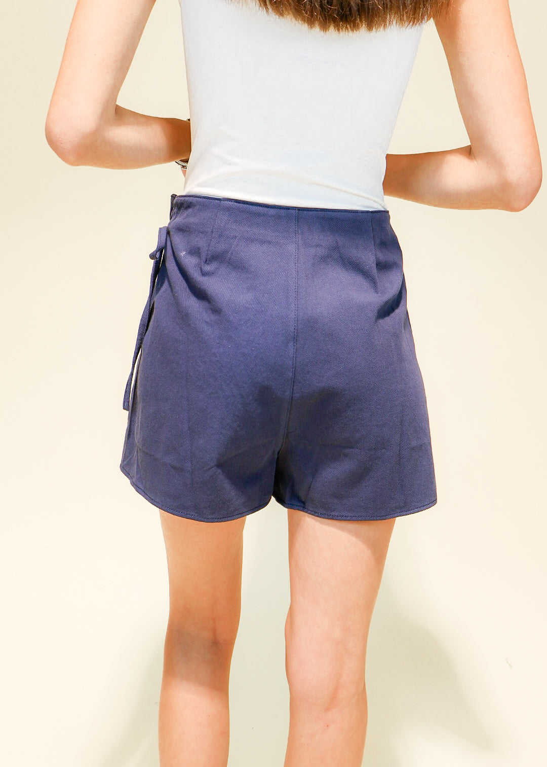 Sadie Side-Tie Wrap Mini Skort