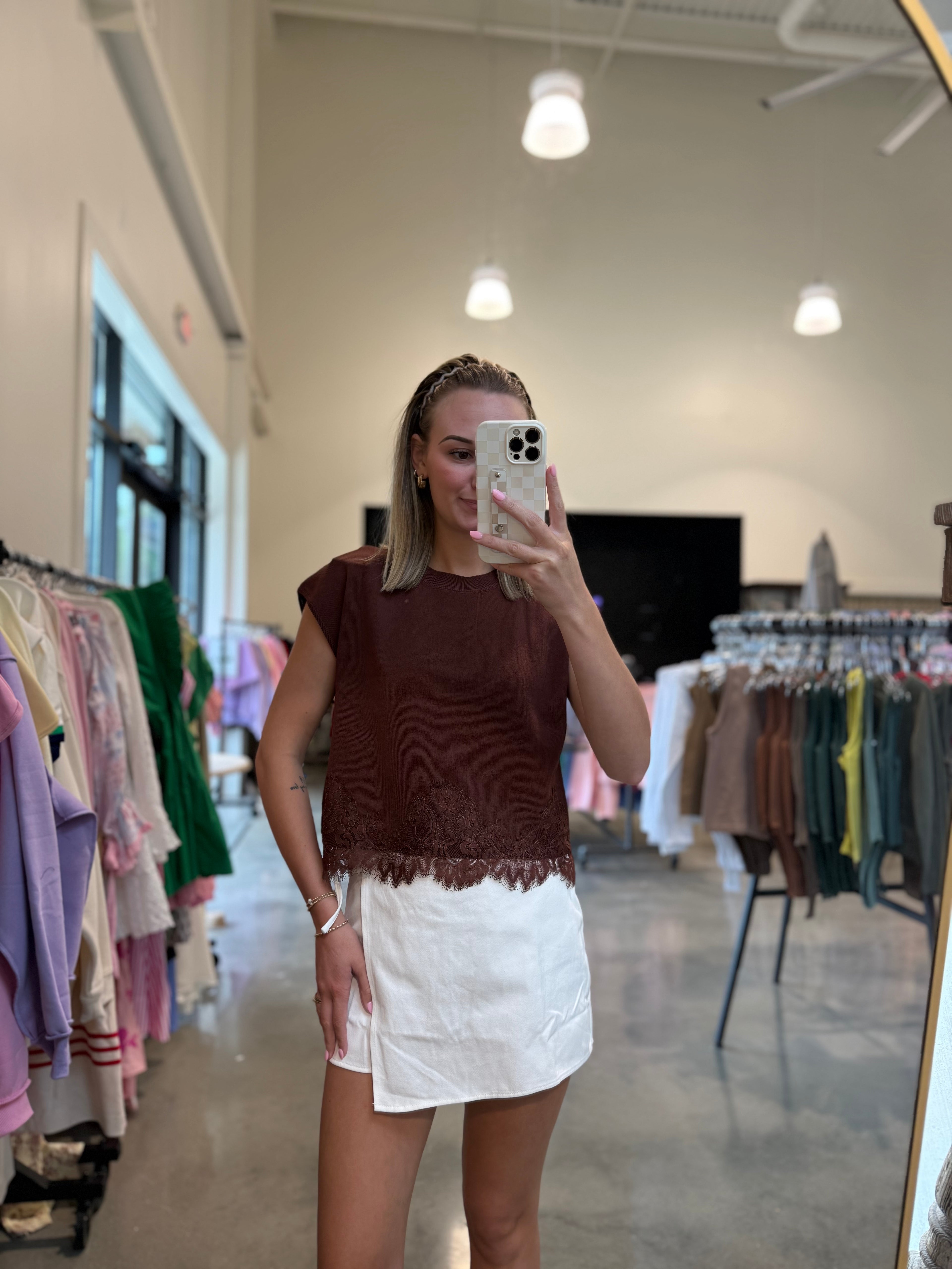 Sadie Side-Tie Wrap Mini Skort