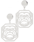 Bulldog Cutout Earrings