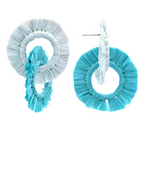 Raffia Double Ring Earrings