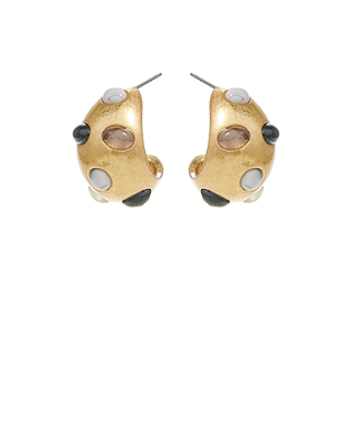 Paved Stone Vintage Metal Hoops