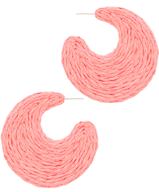 Wrapped Raffia Gradual Shape Hoop