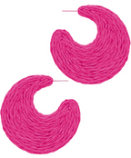 Wrapped Raffia Gradual Shape Hoop