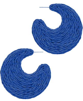 Wrapped Raffia Gradual Shape Hoop