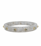Crystal Station Acetate Bangle Bracelet
