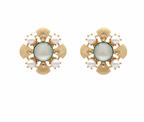 Flower Shaped Pearl Earrings