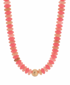 Color Rondelle Beads Necklace