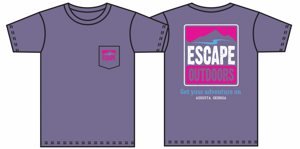 Pink Logo SS Escape Pocket Tee