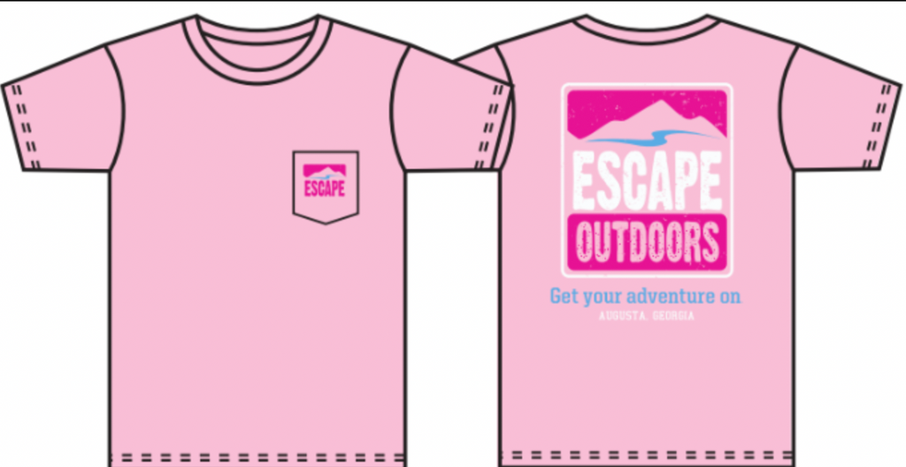 Pink Logo SS Escape Pocket Tee