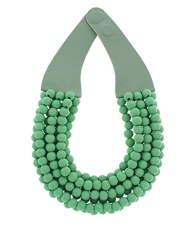 Wood Bead Chunky Necklace