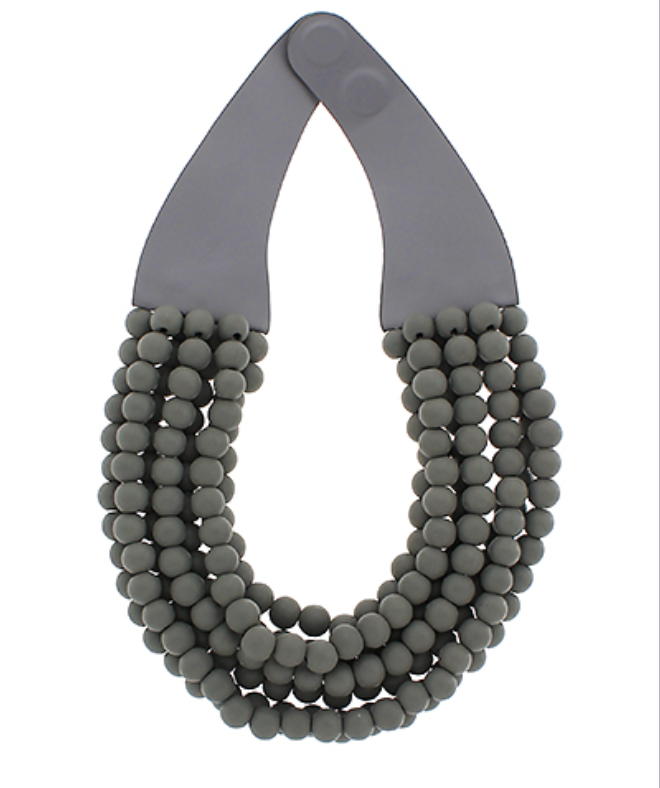 Wood Bead Chunky Necklace