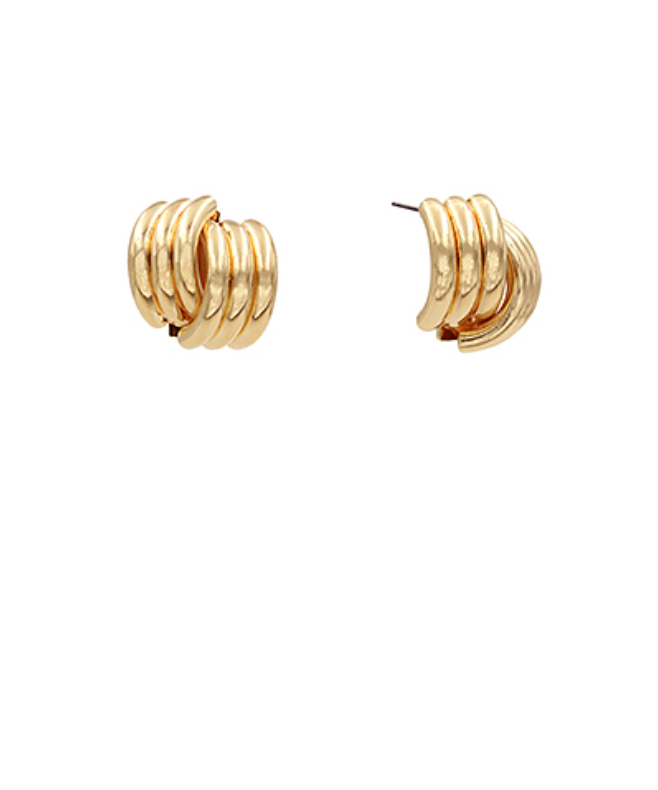 Textured Knot Stud Earrings