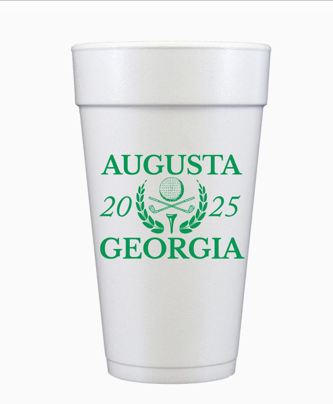 Augusta Golf 2025 Foam Cups - Set of 10