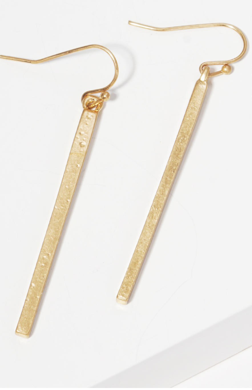 Metal Bar Dangle Earrings