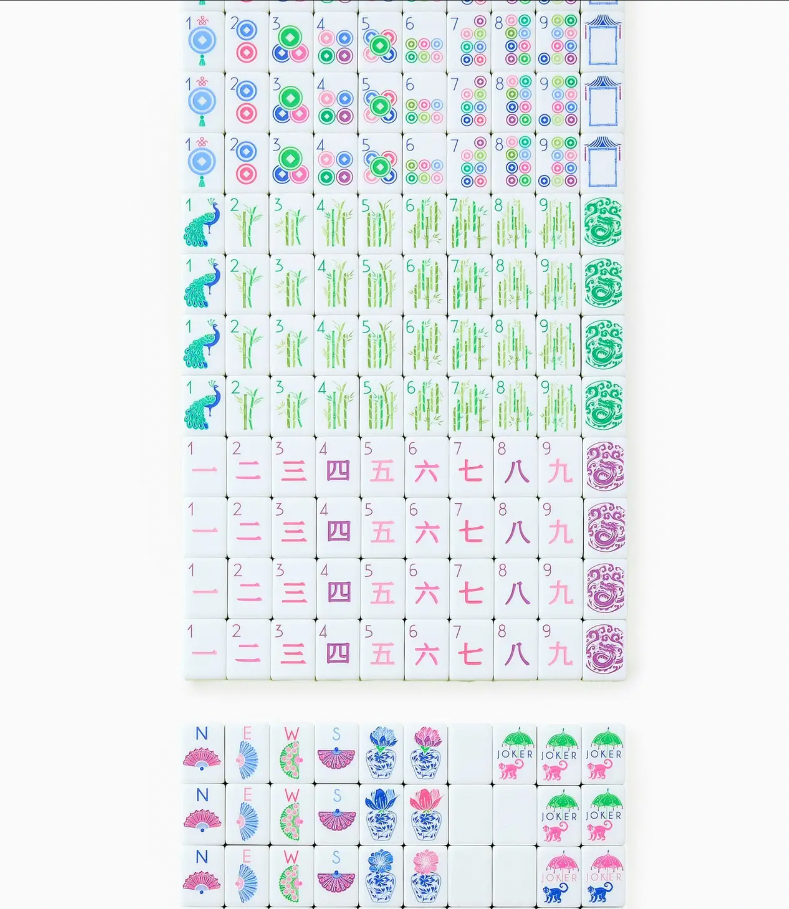 Limoncello Mahjong Tiles