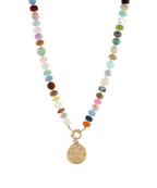 Butterfly Pendant Beaded Necklace