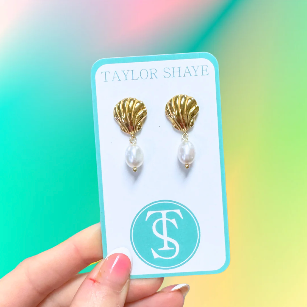 Shell & Pearl Studs