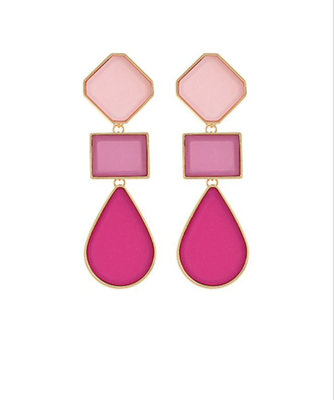 Multi Shape Statement Earrings