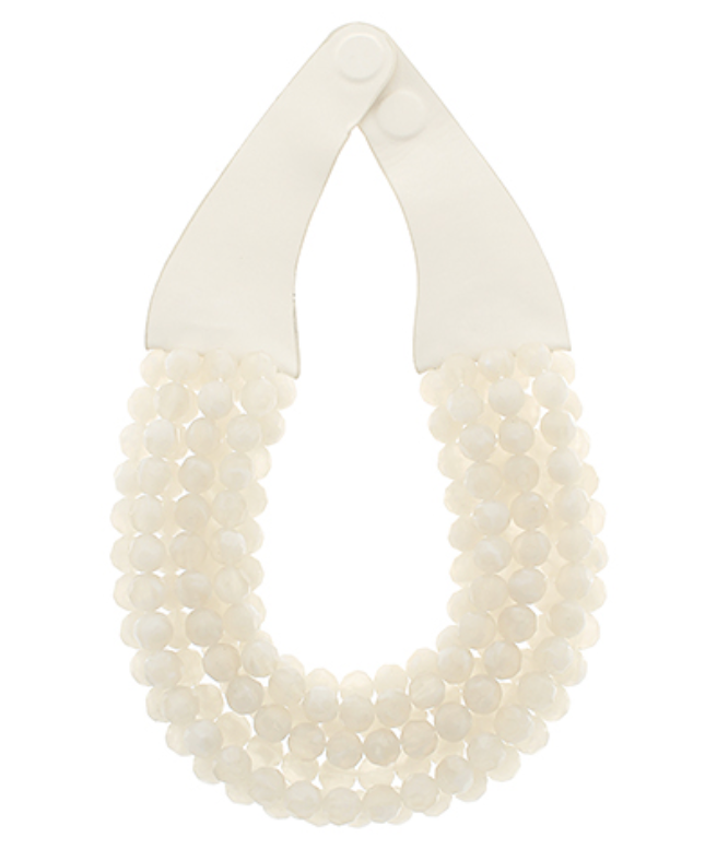 Selene Agate Bead Necklace