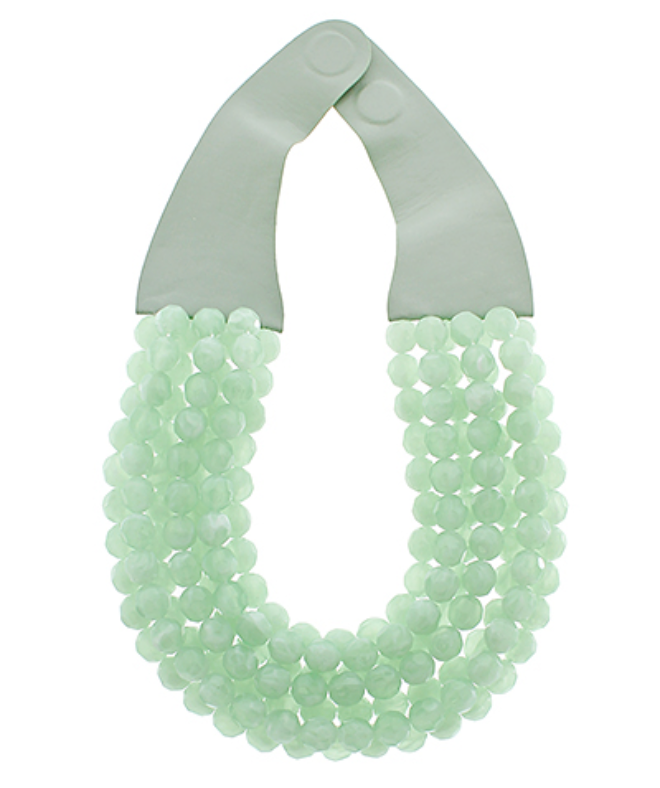 Selene Agate Bead Necklace