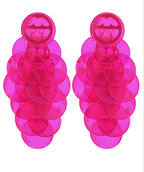 Shell Layered Statement Earrings