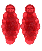 Shell Layered Statement Earrings