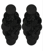 Shell Layered Statement Earrings
