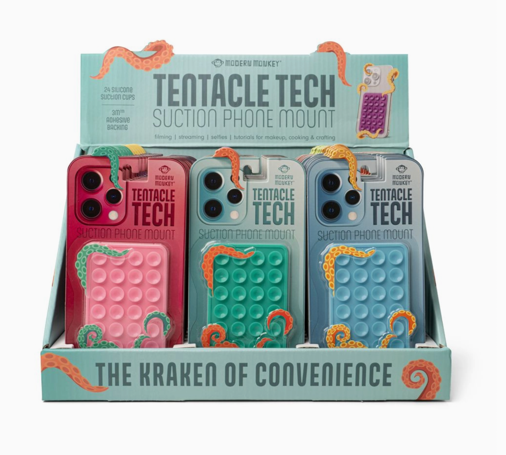 Modern Monkey Tentacle Tech Suction Phone Mount