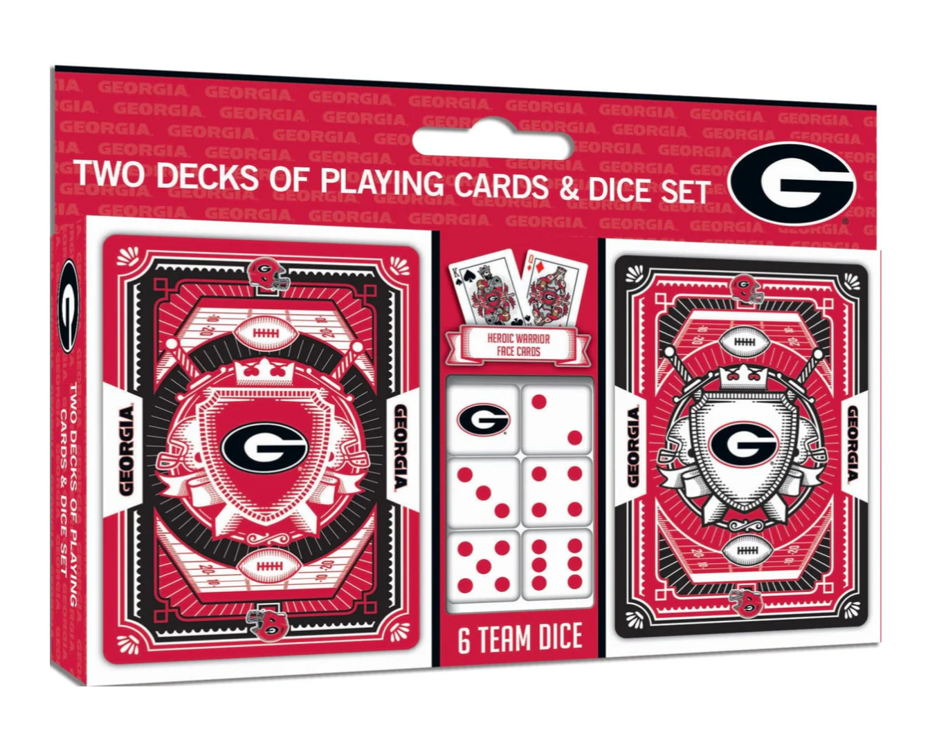 Georgia Bulldogs - 2-Pack Playing Cards & Dice Set