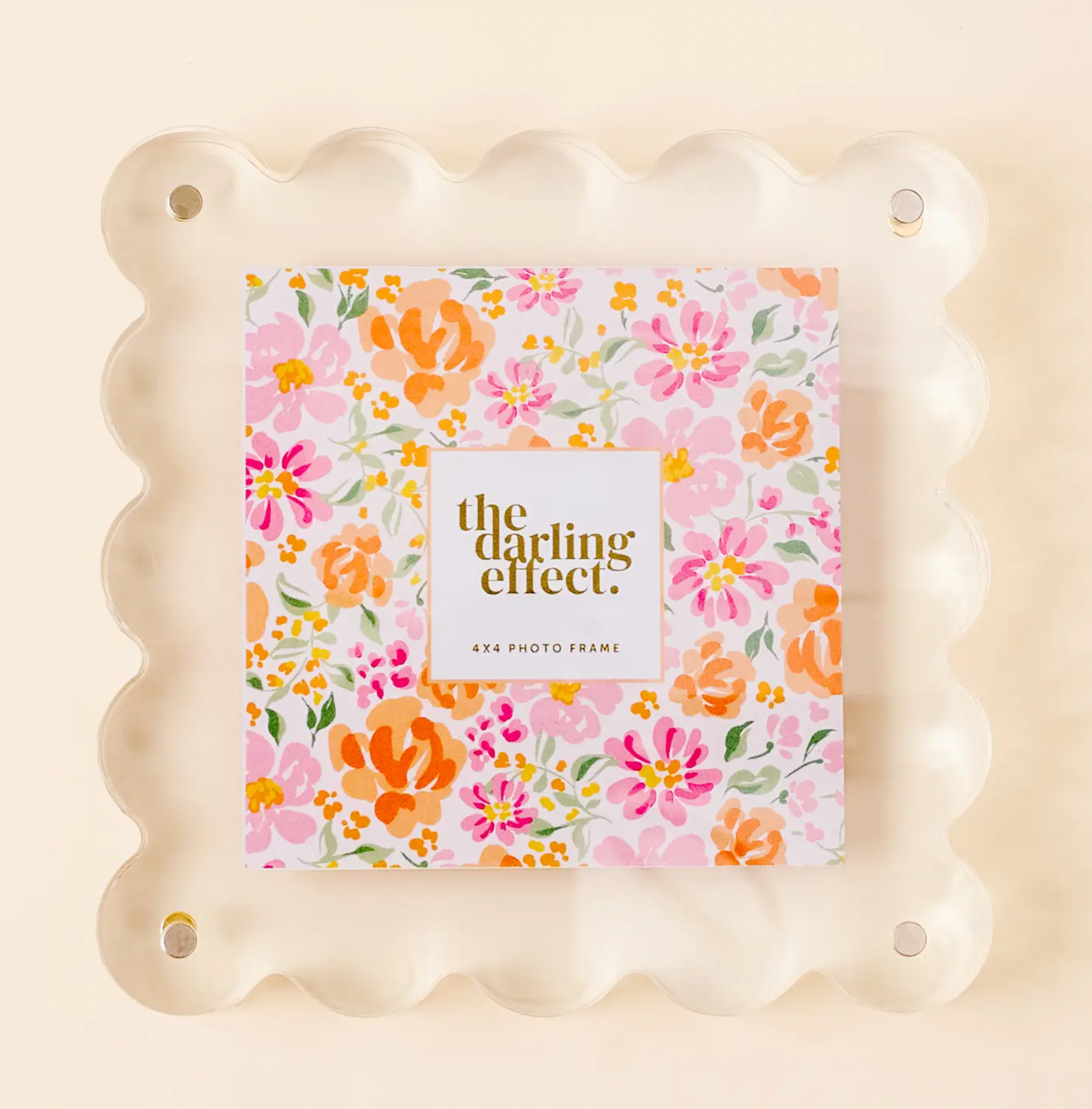 Square Scalloped Acrylic Frame