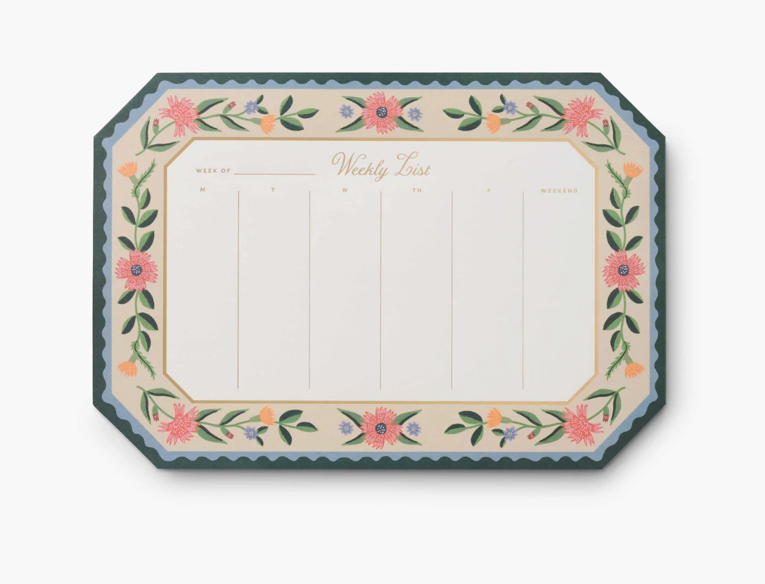 Aster Weekly Desk Pad
