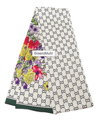 Floral Print Narrow Scarf