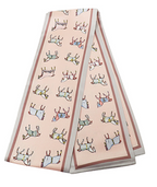Multi Horse Print Narrow Scarf