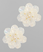 Glass & Acrylic Flower Earrings