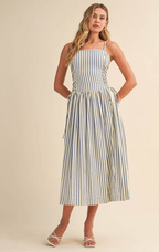 Collins Striped Midi Dress