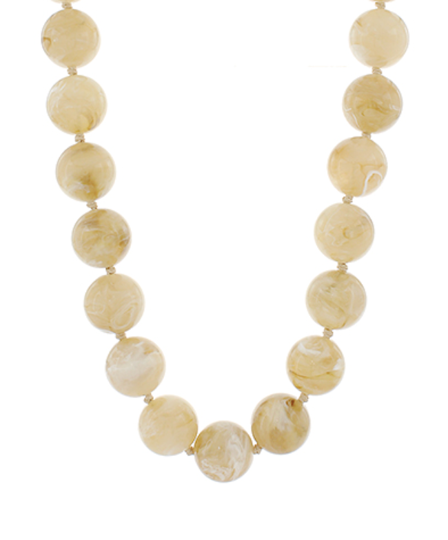 Josie Marbled Bead Necklace