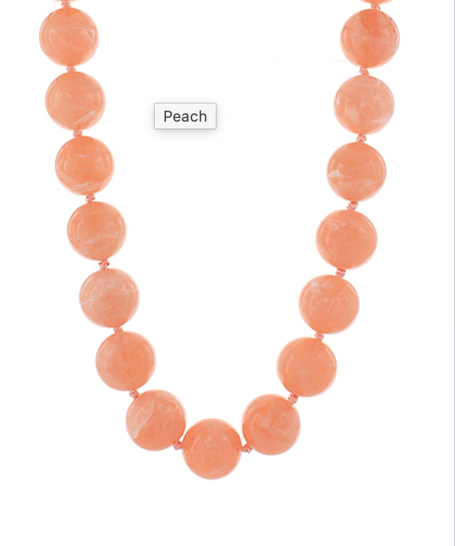 Josie Marbled Bead Necklace