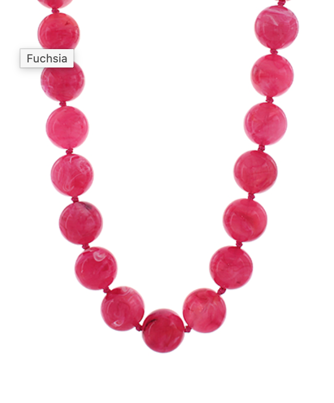 Josie Marbled Bead Necklace