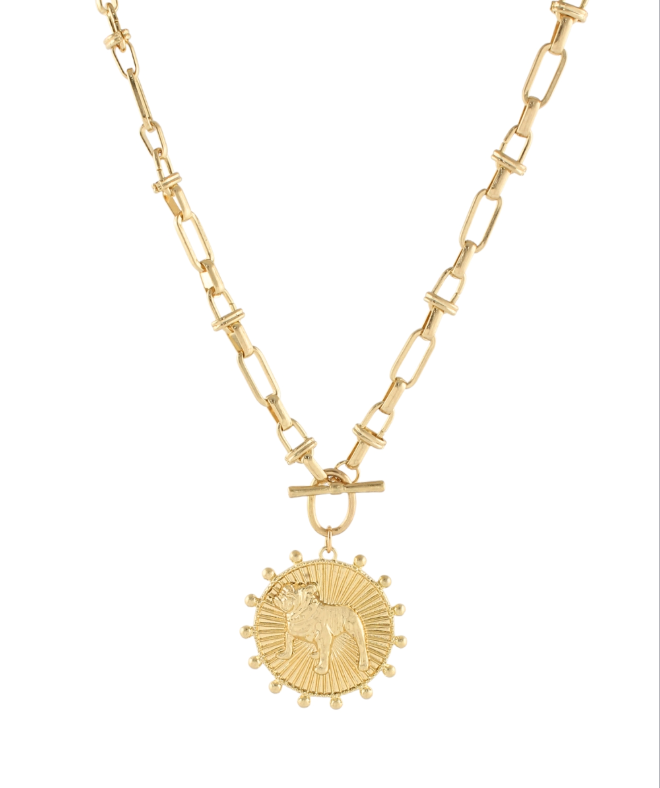 Gameday Bulldog Pendant Necklace