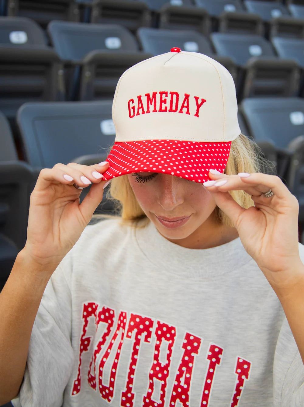Gameday Polka Dot Trucker