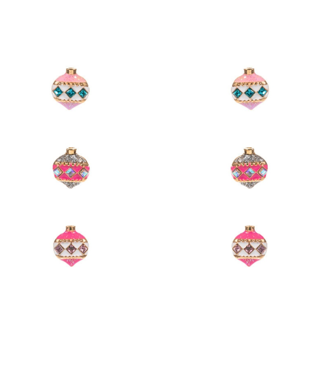 Christmas Ornament 3 Pair Earring Set